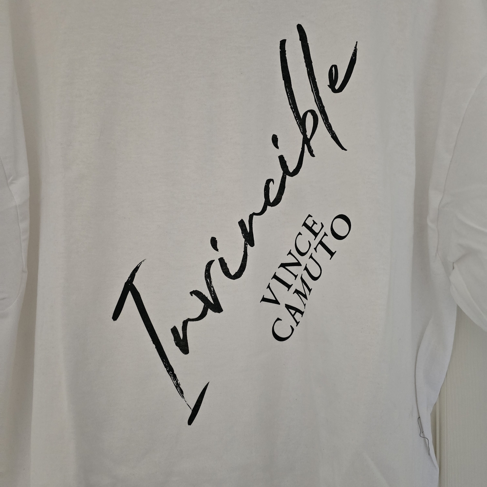 Vince Camuto White 'Invincible' Graphic Tee